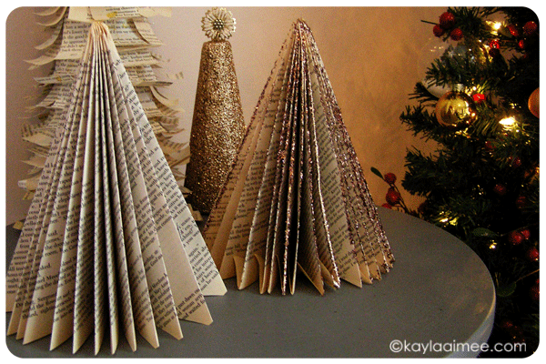 How To: Make A Paperback Christmas Tree, how to make a christmas tree from a paperback book