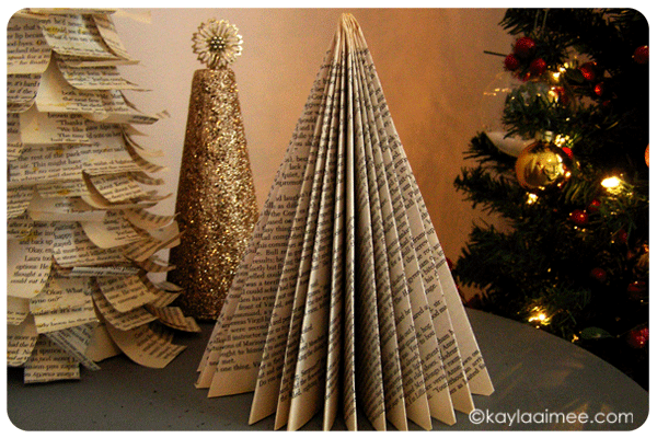 Paperback Christmas Tree Tutorial 